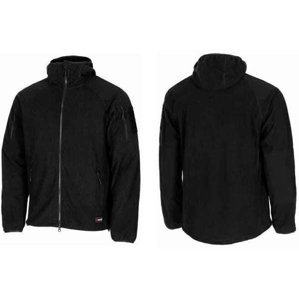 BUNDA FLEECE ViperGrid S KAPUCOU ČERNÁ