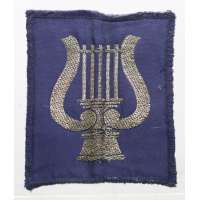 NÁŠIVKA BRIT 4R CORPS OF ARMY MISIC REGIMENT 55x65mm orig MODRO-ZLATÁ
