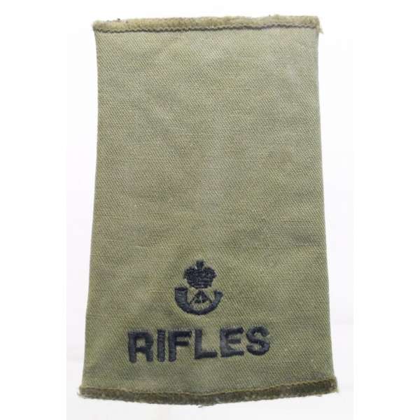 NÁŠIVKA BRIT HODNOST RIFLES 60x10mm orig OLIV