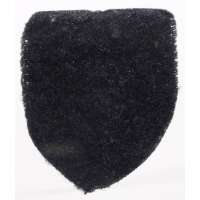 NÁŠIVKA ŠTÍT 50x60mm VELCRO ČERNÁ