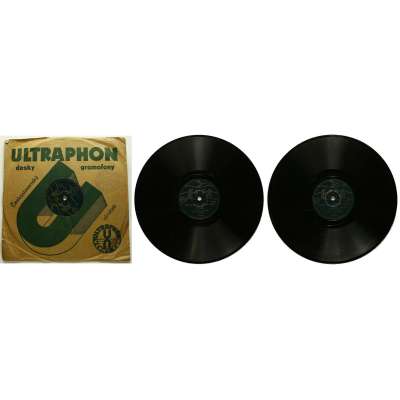 DESKA SHALAG LP HARY HARDENA 1.KDE SE ZPÍVÁ,VESELO BÝVÁ 2.MUZIKANTI POJĎTE HRÁD 1936 ULTRAPHON