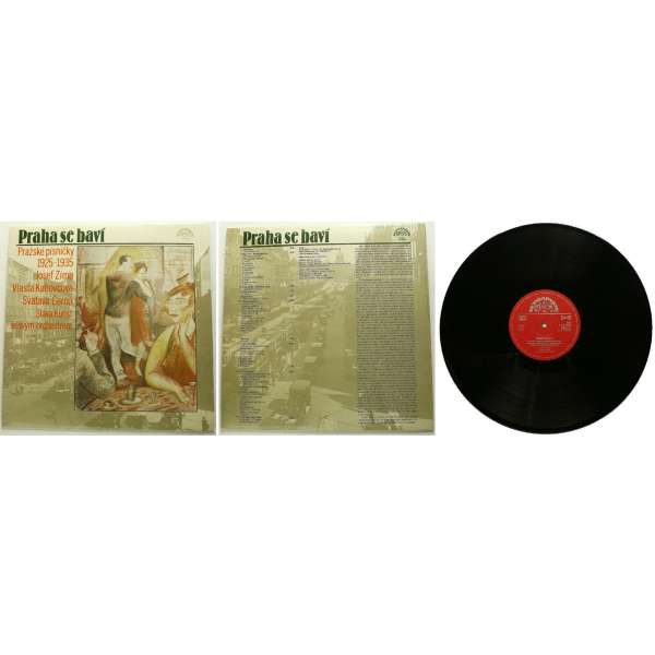 DESKA VINYL LP SBOR LUBOMÍRA PÁNKA, ZÍMA,KAHOVOVÁ,ČERNÁ,BRUDER 1.PRAHA SE BAVÍ , PÍSNIČKY 1925-1935 1984 SUPRAPHON