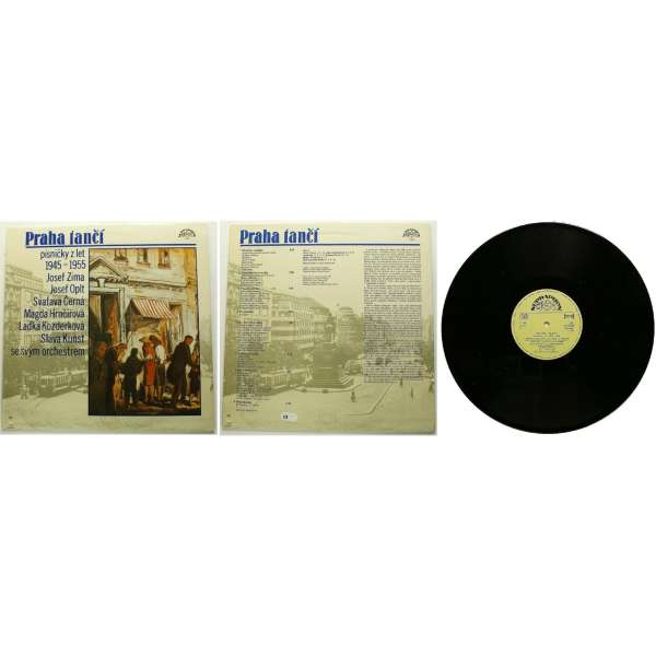 DESKA VINYL LP SBOR LUBOMÍRA PÁNKA, ZÍMA,KOZDERKOVÁ,ČERNÁ,OPLT 1.PRAHA TANČÍ, PÍSNIČKY 1945-1955 1986 SUPRAPHON