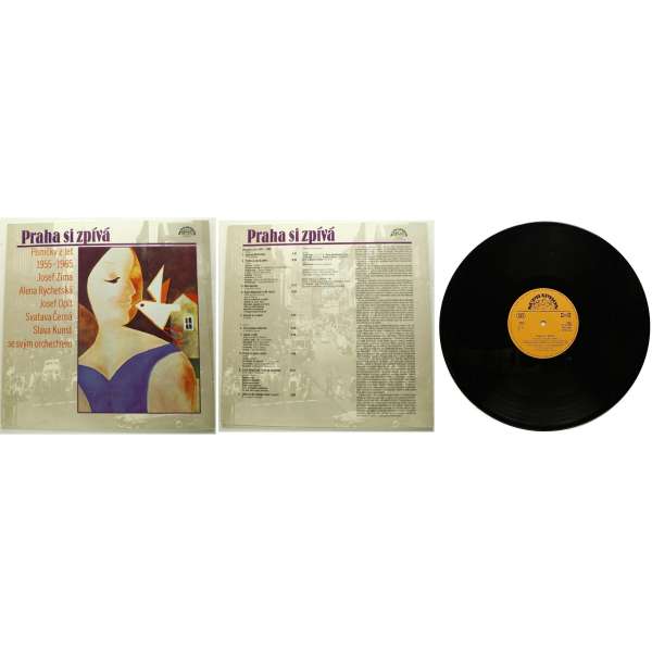 DESKA VINYL LP SBOR LUBOMÍRA PÁNKA, ZÍMA,RYCHETSKÁ, ČERNÁ,OPLT 1.PRAHA SI ZPÍVÁ PÍSNIČKY 1955-1965 1986 SUPRAPHON