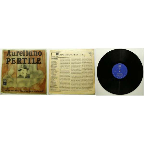 DESKA VINYL LP TEATRO ALLA SCALA 1. AURELIANO PERTILE 1970 GRAMOFONOVÝ KLUB