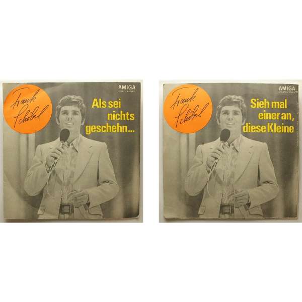 DESKA VINYL SP FRANK SCHOBEL 1.ALS NICHTS GESCHEHN 2.SIEH MAL EINER AN,DIESE KLEINE 1971 AMIGA