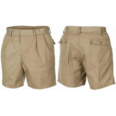 KALHOTY BERMUDA ITAL 2 KAPSY ZIP orig KHAKI
