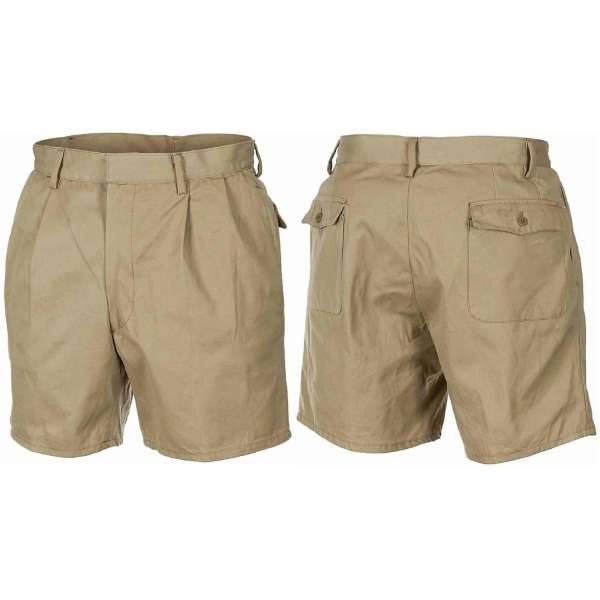 KALHOTY BERMUDA ITAL 2 KAPSY ZIP orig KHAKI