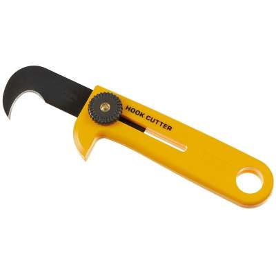 NŮŽ Cutter HOOK 12cm ŽLUTÝ