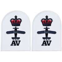 NÁŠIVKA BRIT ROYAL NAVY AV 2ks orig BÍLÁ