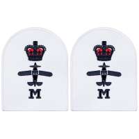 NÁŠIVKA BRIT ROYAL NAVY M 2ks orig BÍLÁ