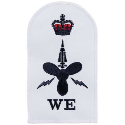 NÁŠIVKA BRIT ROYAL NAVY, WE 2ks orig BÍLÁ