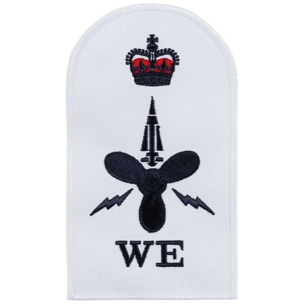 NÁŠIVKA BRIT ROYAL NAVY, WE 2ks orig BÍLÁ