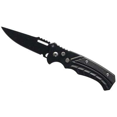 NOŽÍK VYSTŘELOVACÍ KAPESNÍ S KLIPEM, 15,5cm, ČEPEL 6,5cm ŠIPKY ČERNÝ