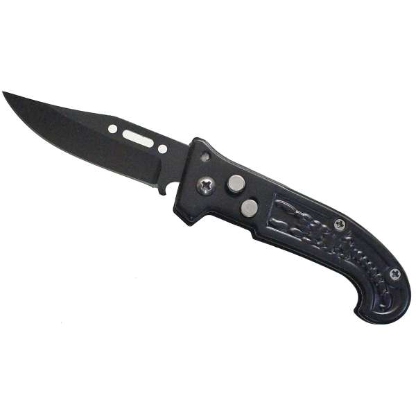 NOŽÍK VYSTŘELOVACÍ KAPESNÍ S KLIPEM, 15,5cm, ČEPEL 6,5cm ŠTÍR ČERNÝ