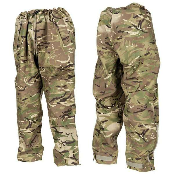 KALHOTY BRIT COMBAT NEPROMOKAVÉ GORETEX ROZEPÍNACÍ ZIP PO CELÉ VNĚJŠÍ STRANĚ orig MTP