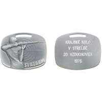 MEDAILE SVAZARM KRAJSKÉ KOLO V STRELBE ZO VZDUCHOVEK 1976 57x48mm 21gr
