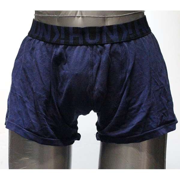 BOXERKY HUN ŠIROKÁ GUMA 100-BAVLNA MODRE