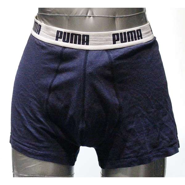 BOXERKY PUMA ŠIROKÁ GUMA 95-BAVLNA 5-ELASTAN orig MODRÉ