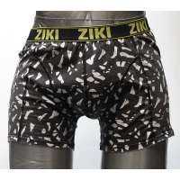 BOXERKY ZIKI MEN ŠIROKÁ GUMA 95-BAVLNA 5-ELASTAN orig BÍLO-ČERNÉ