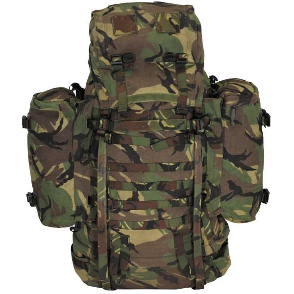 RUKSAK HOLAND 120 LTR, 2ks POSTRANNÍ KAPSY SLOŽITELNÉ NA TAKTICKÝ BAŤŮŽEK orig DPM TARN