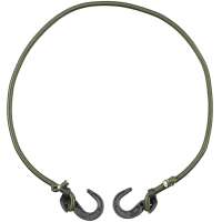 UPÍNACÍ GUMA GUMIZUG 100cm 8mm 2 PVC HÁKY OLIV