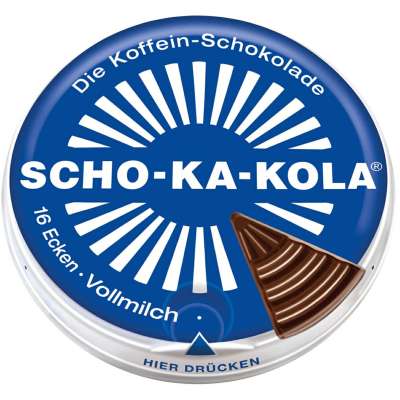 ČOKOLÁDA MLÉČNÁ Scho-Ka-Kola, 100gr, OBSAH 200mg KOFEIN