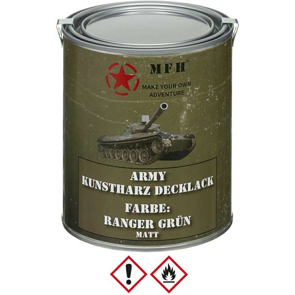 LAK ARMY RANGER 1 LTR MAT OLIV