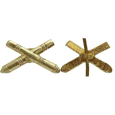ODZNAK SSSR ROZLIŠOVACÍ 18x13mm DĚLOSTŘELECTVO NAPICHOVACÍ ZLATÝ