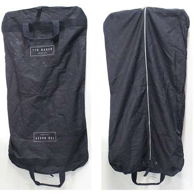 OBAL BRIT NA OBLEKY 58x105cm TED BAKER LONDON, ZIP, KULATÝ SPODEK, 2 ÚCHYTY orig ČERNÝ