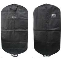 OBAL NA OBLEKY 66x128cm, HUGO BOSS, DVOJITÝ, 2 ,ZIP, KULATÝ SPODEK, 2 ÚCHYTY orig ČERNÝ