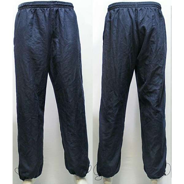 TEPLÁKY SPORTOVNÍ BRIT FINDEN-HALES, 2 KAPSY ZIP, 2 ZIP NOHAVICE, 100-POLYESTER MICROFIBRE orig MODRÉ