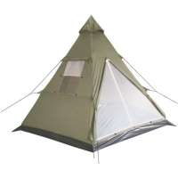 STAN INDIAN TIPI 3 OSOBY 290x270x225cm SBALENÝ 60x16x16cm OLIV