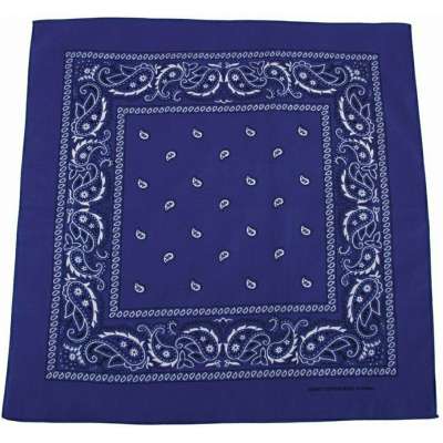 ŠÁTEK US WESTERN 55x55cm ROYALMODRO-BÍLÝ