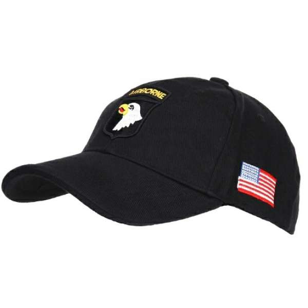 ČEPICE BASEBALL 101 st  AIRBORNE ČERNÁ