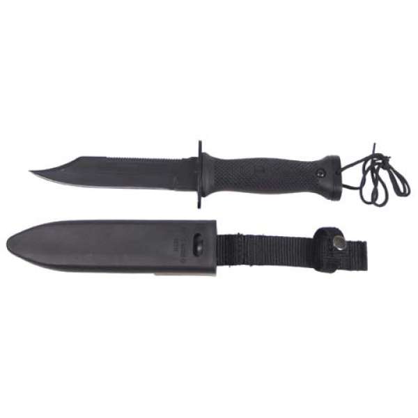 NŮŽ ÚTOČNÝ US Navy Seals MK3 27cm, ČEPEL 14,5cm S POUZDREM ČERNÝ