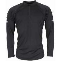 TRIKOT BRIT FUNKČNÍ ZIP DLOUHÝ RUKÁV ČERNÝ