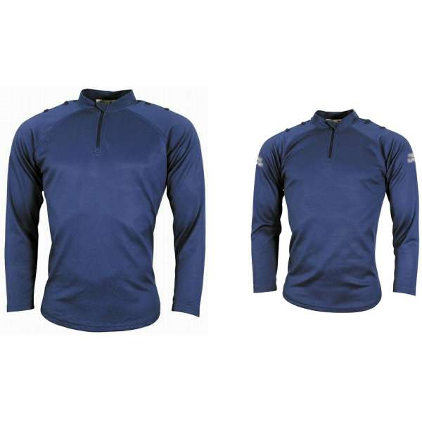 TRIKOT BRIT FUNKČNÍ ZIP DLOUHÝ RUKÁV MODRÉ