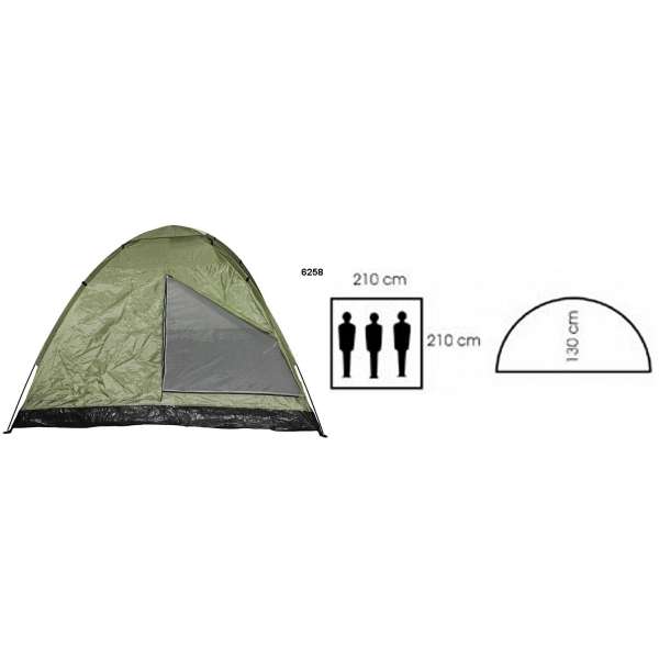 STAN Monodom 3 OSOBY 210x210x130cm 2,1kg OLIV