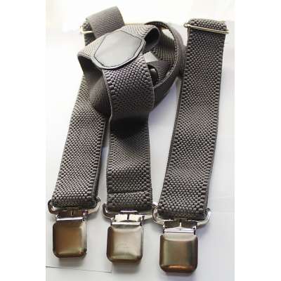 KŠANDY S KLIPEM ŠIROKÉ 38mm ŠEDÉ