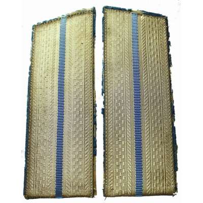 NÁŠIVKA SSSR NÁRAMENÍK 165x60mm 01 STŘÍBRNO-MODRÝ