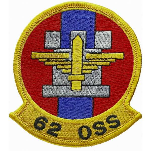 NÁŠIVKA US 1Š 80x90mm 62nd OPERATIONS SUPPORT SQUADRON 04