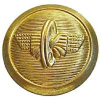 KNOFLÍK ČSD 26mm VELKÝ ZLATÝ