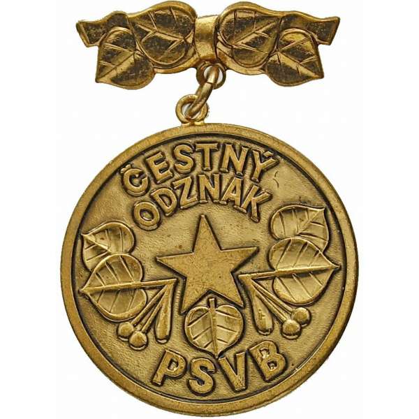ODZNAK ČSSR 35x50mm ČESTNÝ ODZNAK PSVB BRONZ