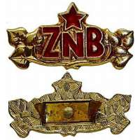 ODZNAK ČSSR ZNB 30X10mm ZLATÝ