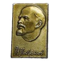 ODZNAK SSSR LENIN 4H 16x24mm PORTRÉT BEZ ČEPICE ZLATÝ