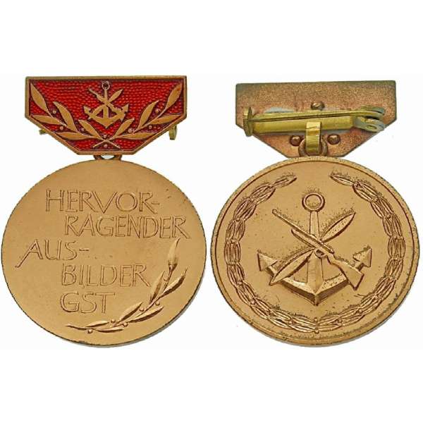 VYZNAMENÁNÍ DDR NVA 32x44mm GST Medaille Hervorragender Ausbilder BRONZ