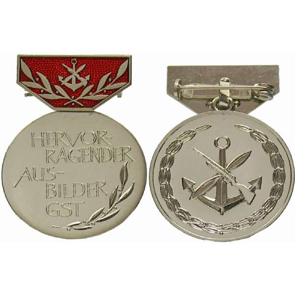 VYZNAMENÁNÍ DDR NVA 32x44mm GST Medaille Hervorragender Ausbilder STŘÍBRO