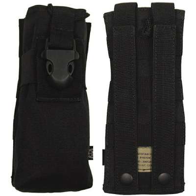 POUZDRO SECURITY NA VYSÍLAČKU MOLLE Modular9x20x5cm ČERNÉ