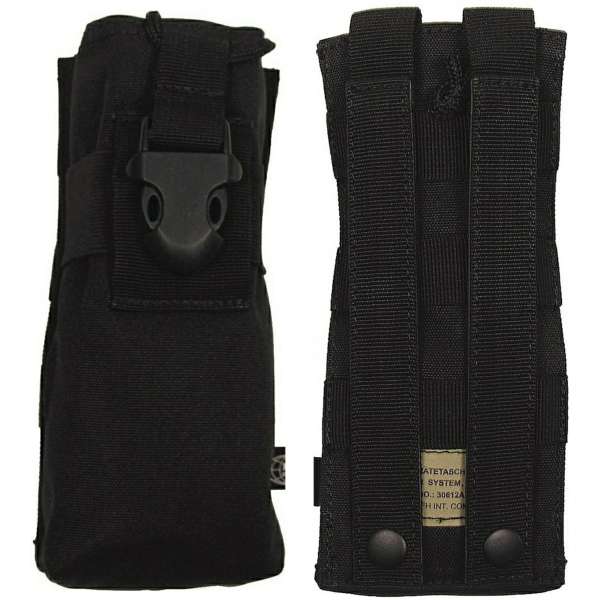 POUZDRO SECURITY NA VYSÍLAČKU MOLLE Modular9x20x5cm ČERNÉ